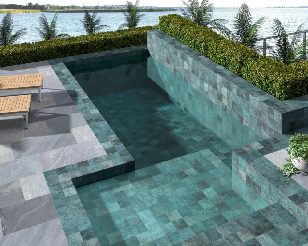 Tahiti Turquoise & Emerald Porcelain Tile