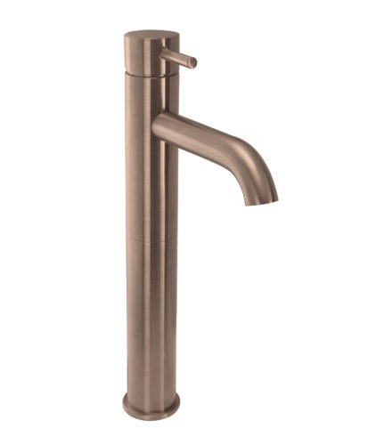 VOS Brushed Bronze Lever Tall Basin Mixer