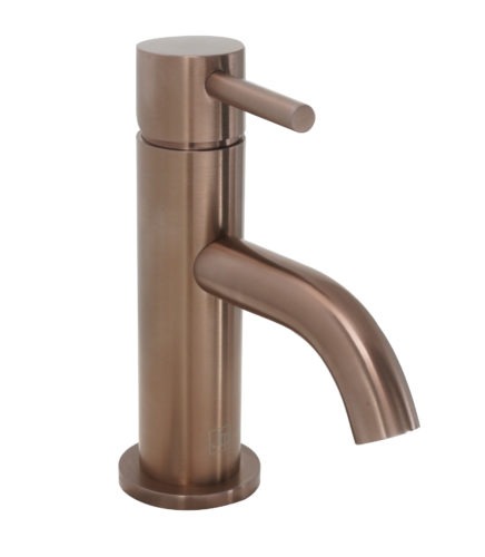 VOS Brushed Bronze Single Lever Mini Basin Mixer