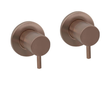 VOS Brushed Bronze wall valves