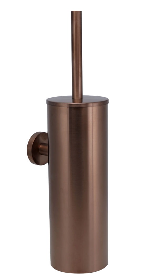 VOS Brushed Bronze Toilet Brush Wall Mounted