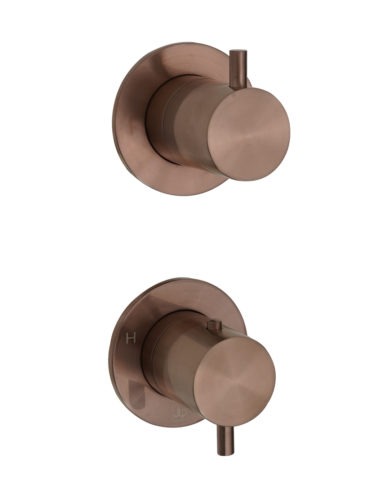 VOS Brushed Bronze Concealed 1 Outlet Shower Valve