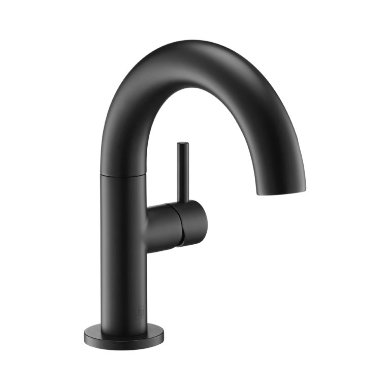 VOS Matt Black Side lever basin mixer