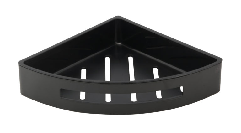 VOS Matt Black Basket with Shelf