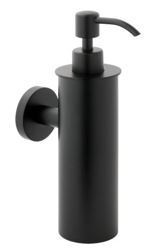 VOS Matt Black Soap Dispenser Wall Mounted