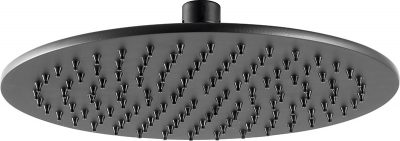 VOS Matt Black Overhead Shower 200mm