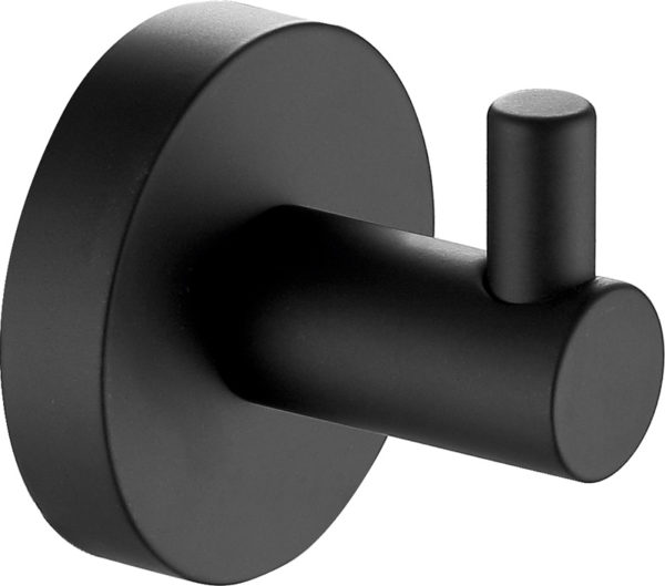 VOS Matt Black Robe Hook