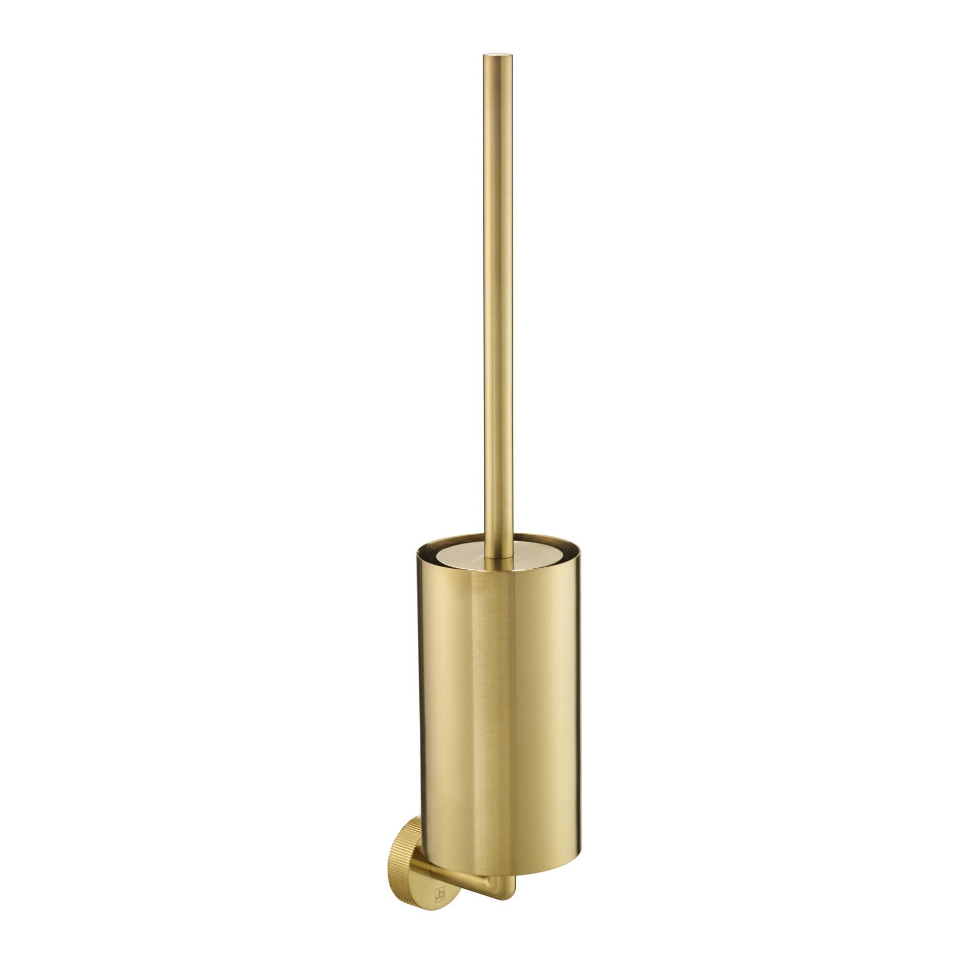 EVO Brushed Brass Toilet Brush Wall Mounted