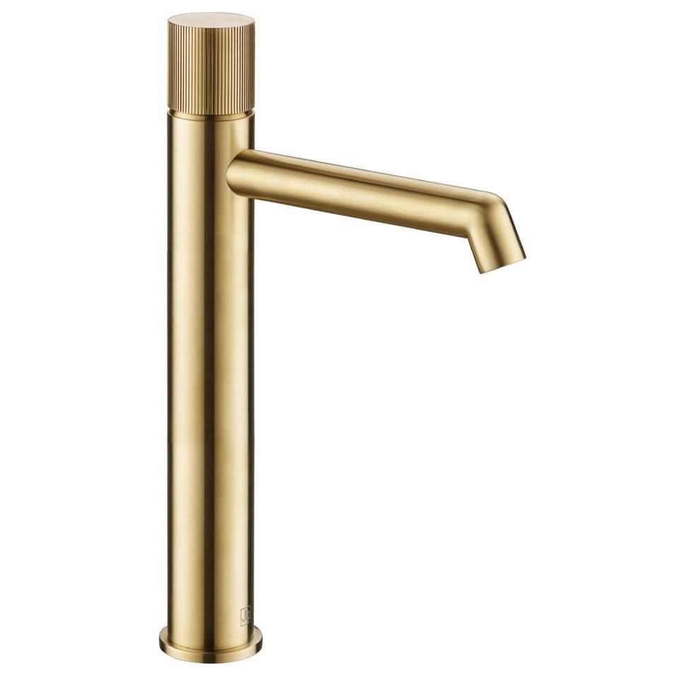 EVO Brushed Brass lever tall basin mixer