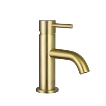 VOS Brushed Brass Brushed Brass Single Lever Mini Basin Mixer