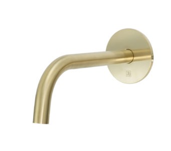 VOS Brushed Brass Slim Bath / Basin Spout