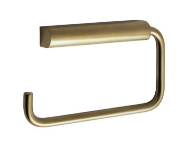 VOS Brushed Brass Toilet Roll Holder