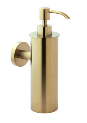 VOS Brushed Brass Soap Dispenser Wall Mounted