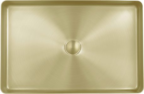 VOS Brushed Brass Brushed Brass Grade 316 Stainless Steel Counter Top Basin