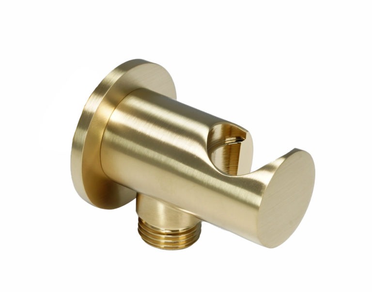 VOS Brushed Brass outlet elbow