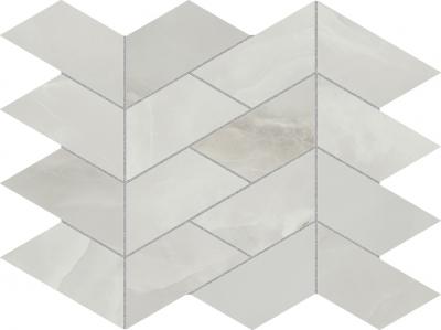 22x28cm Mosaico Onyx Silk V Light Grey