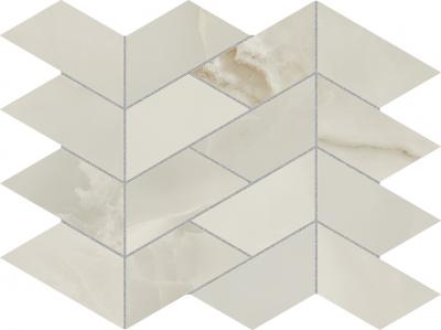 22x28cm Mosaico Onyx Lux V Ivory