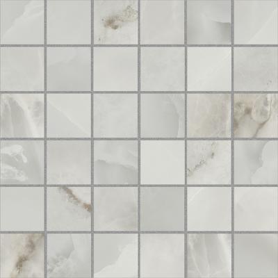 30x30cm Mosaico Onyx Lux T5 Light Grey