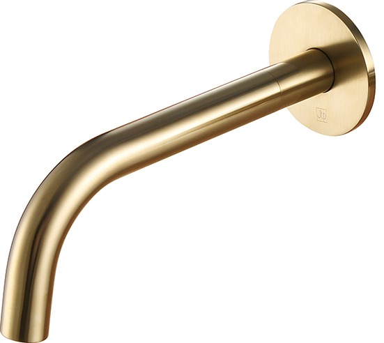 VOS Brushed Brass Bath / Basin Spout 250mm