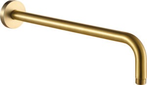 VOS Brushed Brass Shower Arm, 400mm