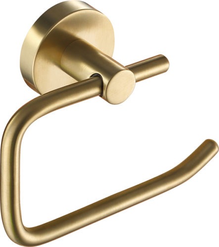 VOS Brushed Brass Toilet Roll Holder 55