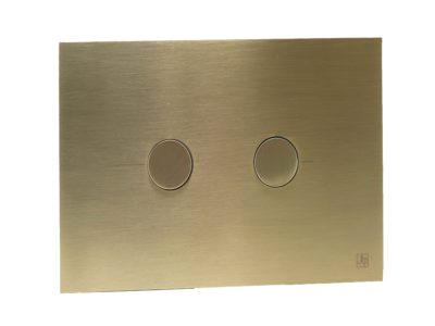 VOS Brushed Brass Brass Metal Pneumatic Flush Plate