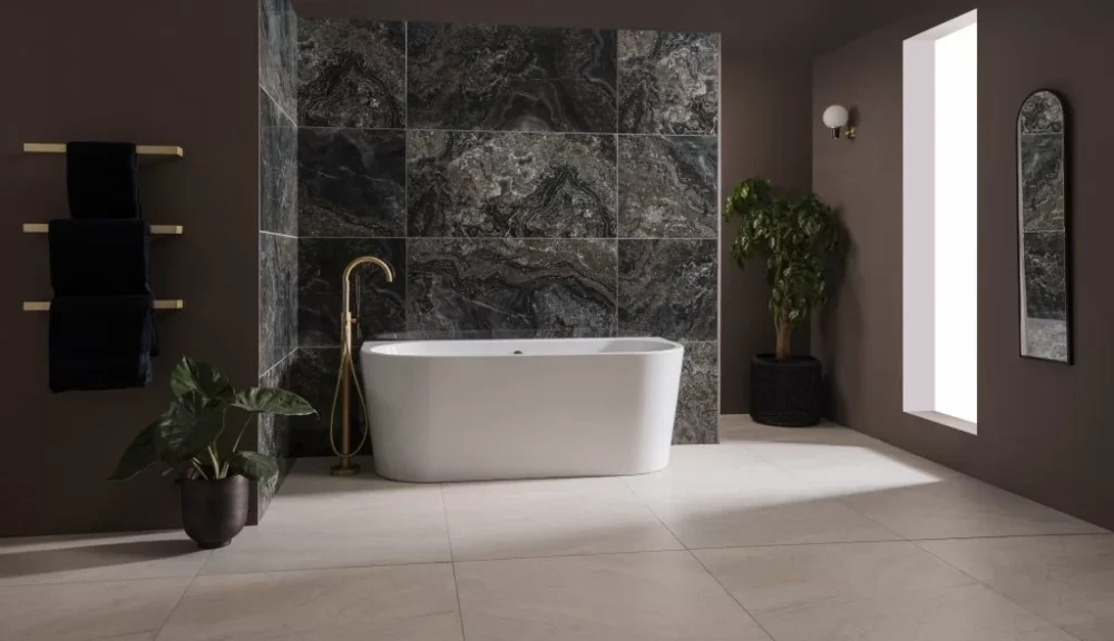 Jewel Black Polished Rectified Porcelain Tiles By OS