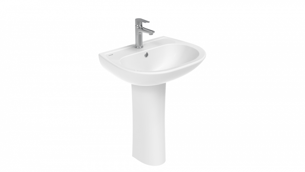 Sedef Washbasin 60 cm + Sedef Short Full Pedestal