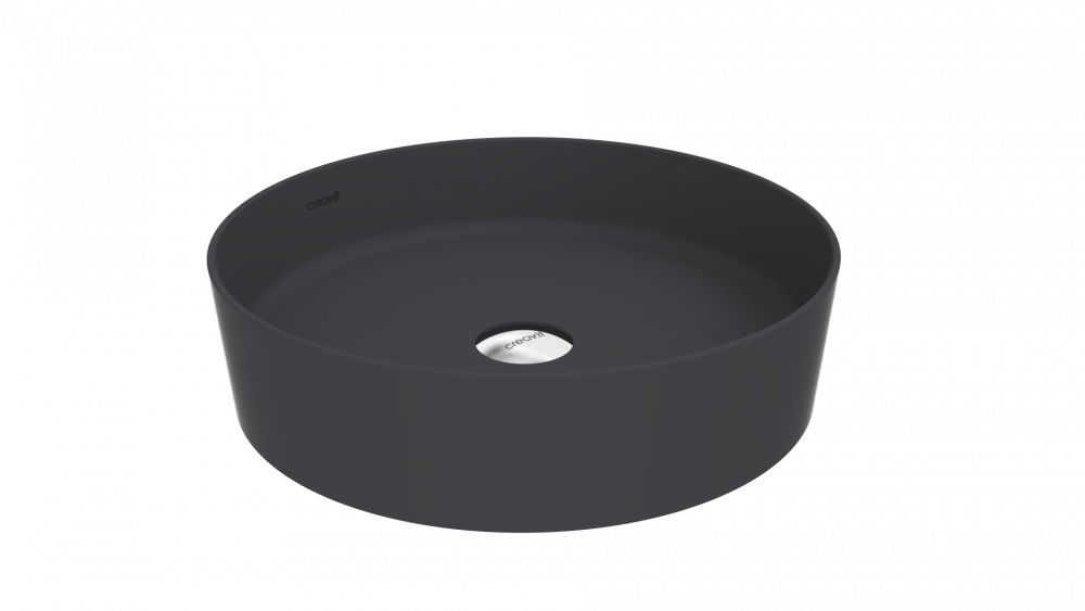 Loop Round Bowl Washbasin Ø45 cm Matt Anthracite